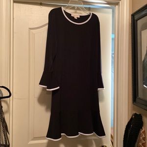 Michael Kors black dress with white trim size small